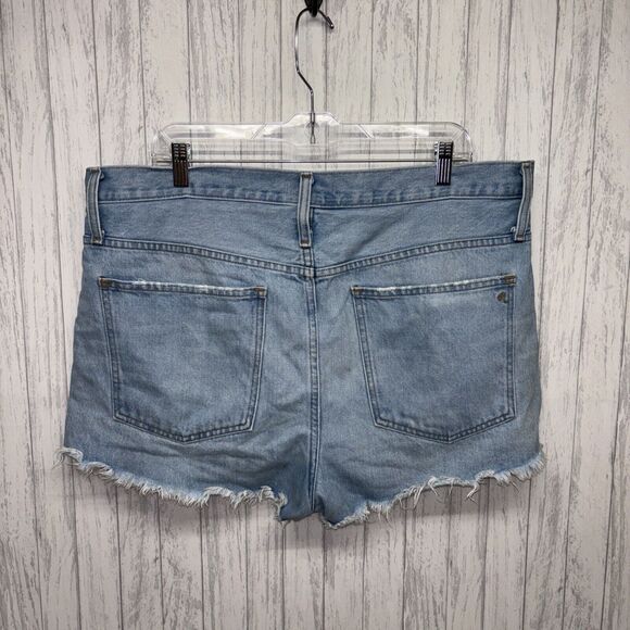 Womens Size 32 Madewell Light Wash Relaxed Denim Shorts EUC - Picture 4 of 6
